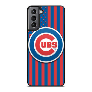 CHICAGO CUBS LOGO BASEBALL TEAM USA FLAG Samsung Galaxy S21 Plus Case Cover