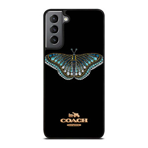 COACH NEW YORK DIAMOND BUTTERFLY Samsung Galaxy S21 Plus Case Cover