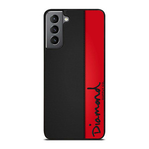 DIAMOND SUPPLY CO RED LEATHER Samsung Galaxy S21 Plus Case Cover