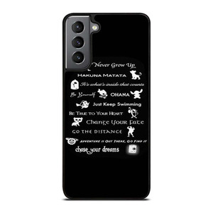DISNEY LESSONS BLACK Samsung Galaxy S21 Plus Case Cover