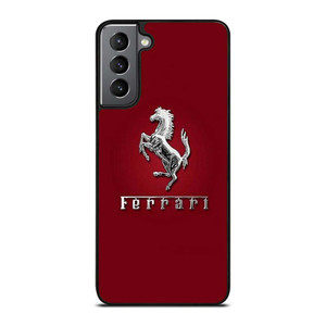FERRARI LOGO SILVER EMBLEM Samsung Galaxy S21 Plus Case Cover