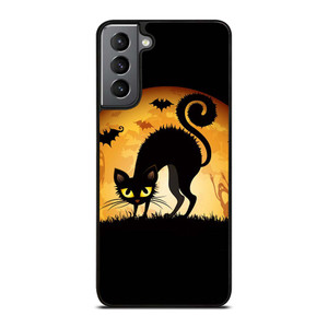 HALLOWEEN BLACK CAT Samsung Galaxy S21 Plus Case Cover