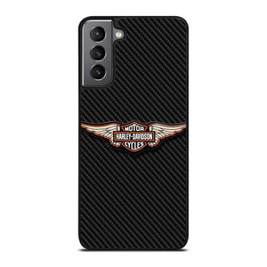 HARLEY DAVIDSON LOGO MOTORCYCLES COMPANY CARBON Samsung Galaxy S21 Plus Case Cover