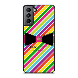 KATE SPADE NEW YORK LOGO STRIPE RIBBON ICON Samsung Galaxy S21 Plus Case Cover