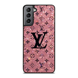 LOUIS VUITTON LV LOGO PINK SPARKLE Samsung Galaxy S21 Plus Case Cover