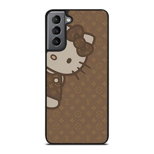LOUIS VUITTON LV PATTERN LOGO HELLO KITTY Samsung Galaxy S21 Plus Case Cover