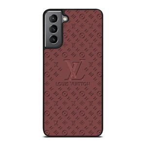 LOUIS VUITTON LV ROSE BROWN LOGO ICON Samsung Galaxy S21 Plus Case Cover
