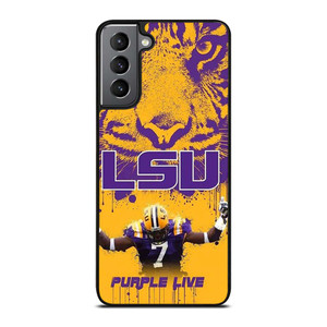 LSU TIGERS LOUISIANA STATE UNIVERSITY PURPLE LIVE Samsung Galaxy S21 Plus Case Cover