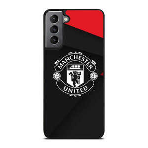 MANCHESTER UNITED LOGO BLACK Samsung Galaxy S21 Plus Case Cover