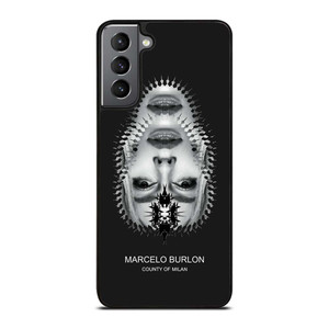 MARCELO BURLON MILAN UPSIDE DOWN FACE Samsung Galaxy S21 Plus Case Cover
