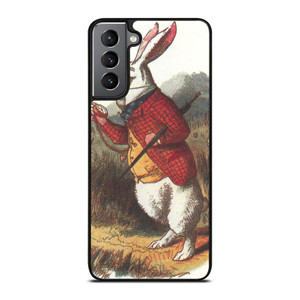 WHITE RABBIT ALICE IN WONDERLAND Disney Samsung Galaxy S21 Plus Case Cover