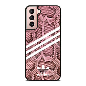 ADIDAS ORIGINALS STRIPES PINK SNAKE SKIN Samsung Galaxy S21 Case Cover