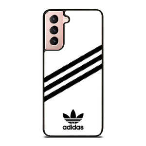 ADIDAS ORIGINALS STRIPES WHITE BLACK Samsung Galaxy S21 Case Cover