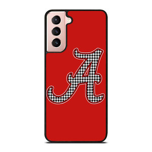 ALABAMA CRIMSON TIDE HOUNDSTOOTH ICON Samsung Galaxy S21 Case Cover