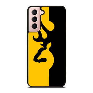 BROWNING LOGO BLACK YELLOW Samsung Galaxy S21 Case Cover