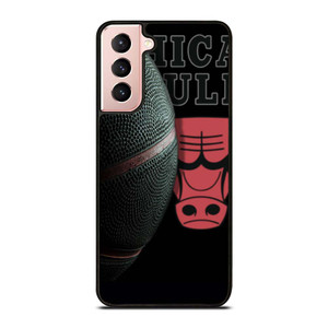 CHICAGO BULLS BLACK BASKETBALL Samsung Galaxy S21 Case Cover