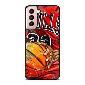 CHICAGO BULLS TEAM BASKETBALL ART Samsung Galaxy S21 Case Cover