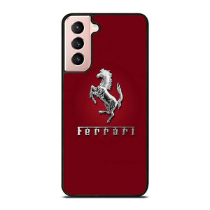 FERRARI LOGO SILVER EMBLEM Samsung Galaxy S21 Case Cover