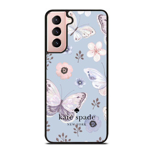 KATE SPADE NEW YORK LOGO BUTTERFLY PATTERN Samsung Galaxy S21 Case Cover