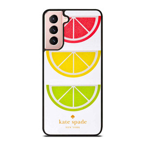 KATE SPADE NEW YORK LOGO COLORFUL LEMON ICON Samsung Galaxy S21 Case Cover