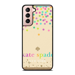 KATE SPADE NEW YORK LOGO COLORFUL POLKADOTS Samsung Galaxy S21 Case Cover