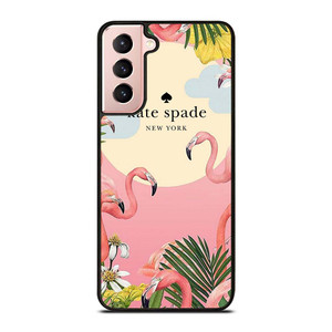 KATE SPADE NEW YORK LOGO FLORAL FLAMENGOS Samsung Galaxy S21 Case Cover
