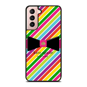KATE SPADE NEW YORK LOGO STRIPE RIBBON ICON Samsung Galaxy S21 Case Cover