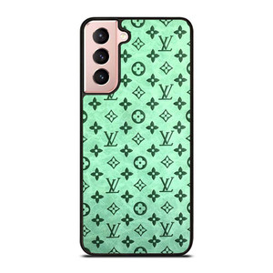 LOUIS VUITTON LOGO GREEN ICON PATTERN Samsung Galaxy S21 Case Cover