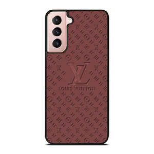 LOUIS VUITTON LV ROSE BROWN LOGO ICON Samsung Galaxy S21 Case Cover