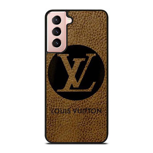 LOUIS VUITTON PARIS LV LOGO LEATHER Samsung Galaxy S21 Case Cover