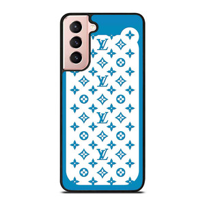 LOUIS VUITTON PATERN ICON LOGO BLUE Samsung Galaxy S21 Case Cover