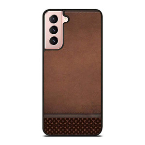 LV LOUIS VUITTON LOGO BROWN LEATHER BAG Samsung Galaxy S21 Case Cover