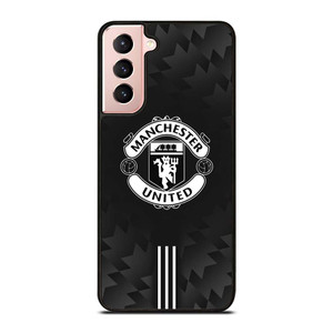 MANCHESTER UNITED BLACK LOGO Samsung Galaxy S21 Case Cover