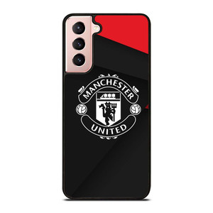 MANCHESTER UNITED LOGO BLACK Samsung Galaxy S21 Case Cover