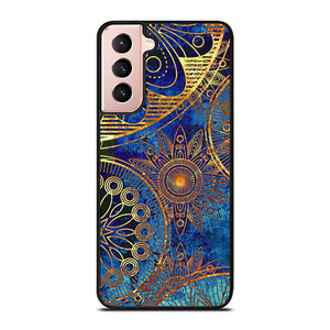 MANDELA BLUE GOLD PATTREN Samsung Galaxy S21 Case Cover