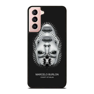 MARCELO BURLON MILAN UPSIDE DOWN FACE Samsung Galaxy S21 Case Cover