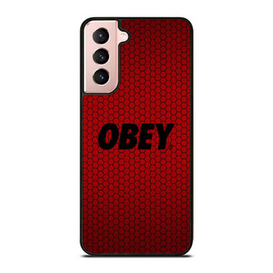 OBEY CLOTHING LOGO RED CARBON Samsung Galaxy S21 Case Cover