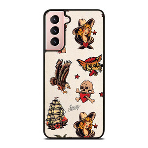 SAILOR JERRY TATTOO PATTERNS Samsung Galaxy S21 Case Cover