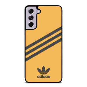 ADIDAS ORIGINALS STRIPES ORANGE BLACK Samsung Galaxy S21 FE Case Cover