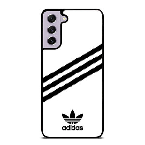 ADIDAS ORIGINALS STRIPES WHITE BLACK Samsung Galaxy S21 FE Case Cover