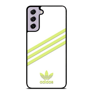 ADIDAS ORIGINALS STRIPES WHITE YELLOW Samsung Galaxy S21 FE Case Cover