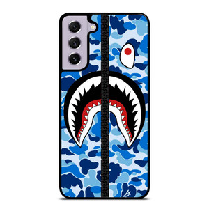 BAPE SHARK CAMO BLUE ZIP Samsung Galaxy S21 FE Case Cover