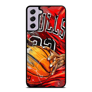 CHICAGO BULLS TEAM BASKETBALL ART Samsung Galaxy S21 FE Case Cover