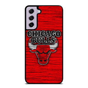 CHICAGO BULLS WOODEN RED LOGO Samsung Galaxy S21 FE Case Cover
