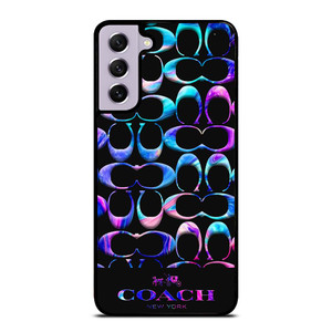COACH NEW YORK COLORFULL MARBLE PATTERN Samsung Galaxy S21 FE Case Cover