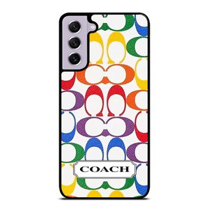 COACH NEW YORK LEATHERWARE LOGO COLORFUL Samsung Galaxy S21 FE Case Cover