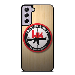 HECKLER AND KOCH WOODEN LOGO Samsung Galaxy S21 FE Case Cover