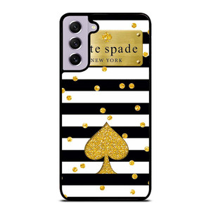 KATE SPADE NEW YORK LOGO GOLDEN POLKADOTS ICON Samsung Galaxy S21 FE Case Cover