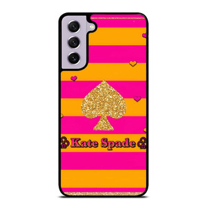 KATE SPADE NEW YORK YELLOW PINK STRIPES ICON Samsung Galaxy S21 FE Case Cover