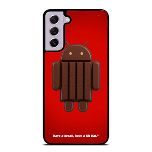 KIT KAT CHOCOLATE ANDROID ICON Samsung Galaxy S21 FE Case Cover